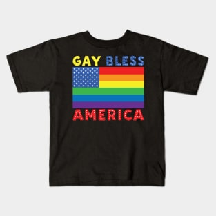 Gay Bless America Kids T-Shirt